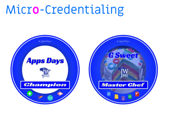 Created stickers for students when they complete - learners add these to their laptop lids and other teachers know who has had the experience/familiarity with the tools!  #VSTE20
