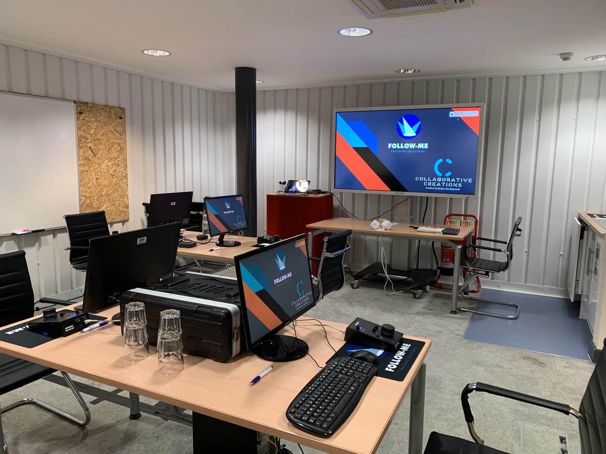 Creativebduk's tweet image. We’re taking a quick break from a busy day conducting free, socially distanced Follow-Me training at our Waterloo HQ. Keep an eye on our website for future training opportunities!

#eventprofs #lightingprofs #lightingdesign #training