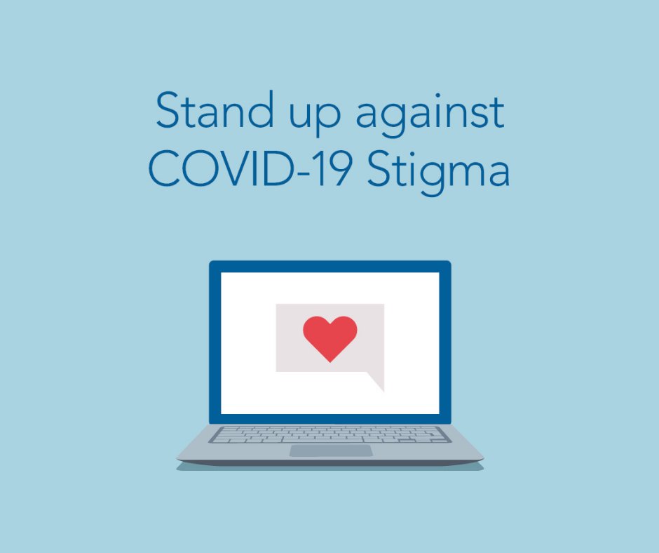 The increase of COVID-19 cases is upsetting for all of us. It also increases COVID-19 #stigma as people shame others for getting sick.  Nobody wants COVID-19 or spreads it on purpose. Stand up against COVID-19 stigma when you see it.

#BeCOVIDKind #StopStigma #StrongerTogether