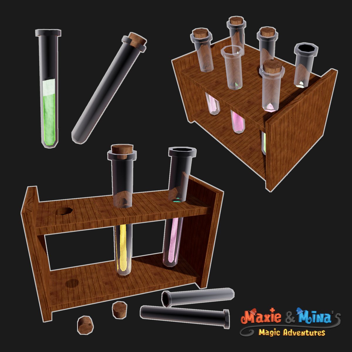 Angiethecat's tweet photo. Cartoon test tubes
https://t.co/RnaMp6lIpX
@lowcartoongames

#gamedevelopment #gameartist #3dmodel #lowpoly #cartoon #3dart #3Dartist #indiegame #3dmodel #3dmodeling #substancepainter #gameart https://t.co/Dsb7yZ6Iqk