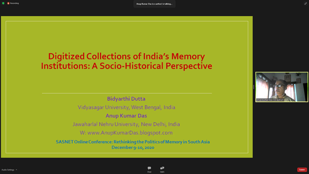 AannuuppK's tweet photo. @sasnetlund Really excited to present our paper titled "#Digitized Collections of #India’s Memory Institutions: A Socio-Historical Perspective" in #SASNETConference2020.
#DigitalArchives #DigitizedCollections #Archives #Archivesonline
Download #OA presentation: https://t.co/Nbvz7su3fm https://t.co/59sG1Iz9Zv