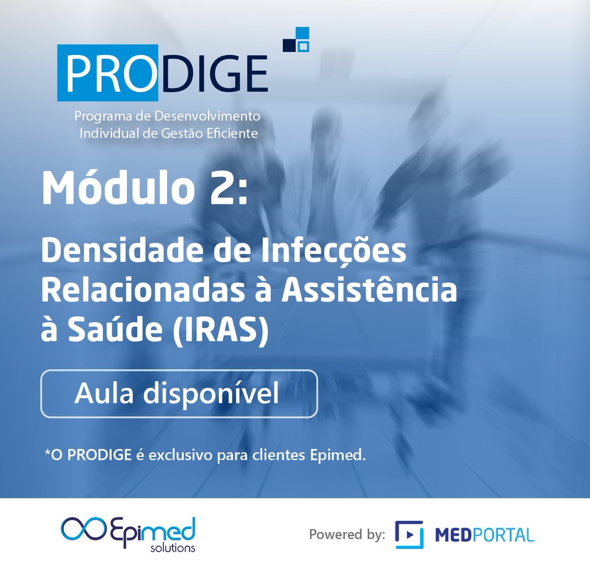 Epimed's tweet photo. A nova aula Densidade de Infecções Relacionadas à Assistência à Saúde já está disponível!
#epimedsolutions #epimedmonitor #prodige https://t.co/9mGgsTQNy9