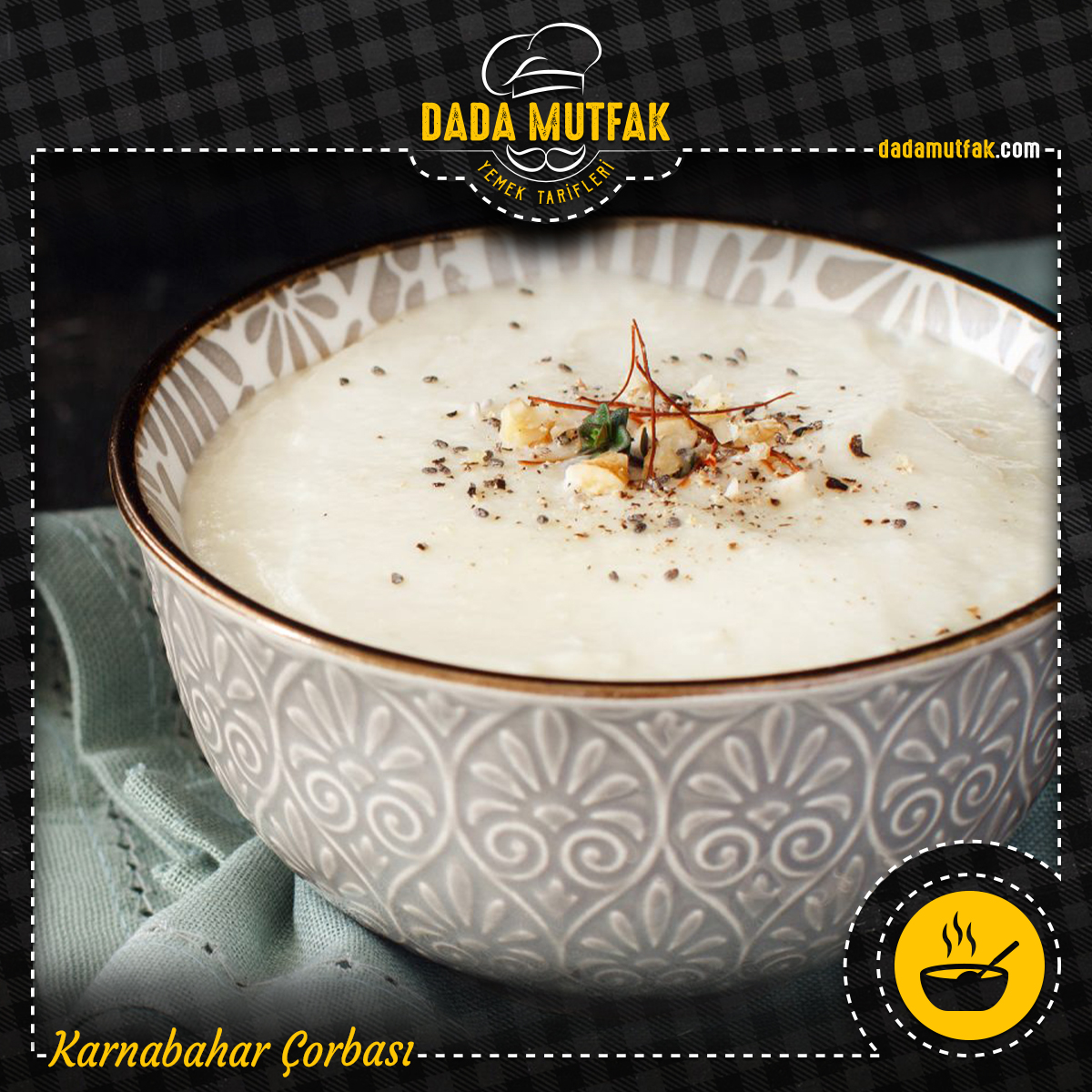 Kış sebzeleri deyince akla ilk gelen karnabahar şimdide sofralarımıza çorba olarak geliyor. #YaşasınYemekYapmak

Detaylı tarif için dadamutfak.com/tarif/karnabah…