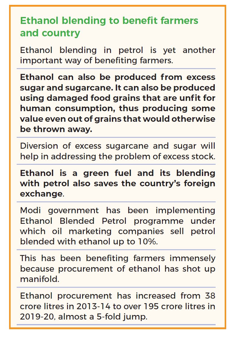 All of the efforts of Modi government since 2014 are geared up towards one aim.1) Vale addition 2) New opportunities like ethanol3) Direct Income support to small and marginal farmers #FarmBill2020 is the game changer in the national resolve of DOUBLING FARMER INCOME. 10/10