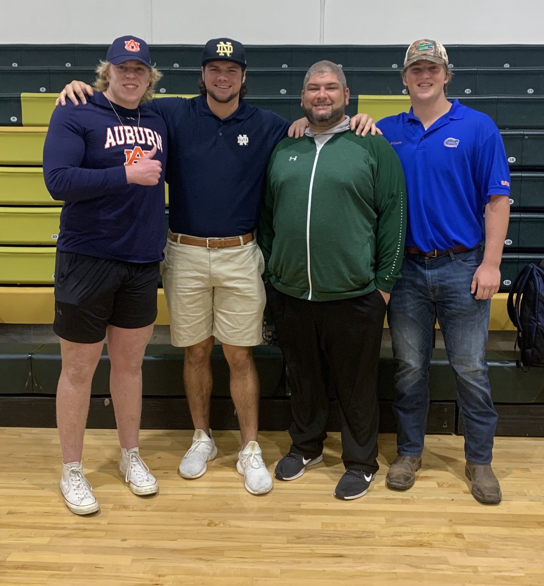 Proud of @CalebJohnson70 <a href="/JakeSlaughter5/">Jake Slaughter</a> and <a href="/LangloGarner/">Garner langlo</a> for signing their scholarships to play at their respective schools. It was a blessing and joy to coach them and be part of their lives the last 3 years. May God bless your futures. I will always be proud of yall!