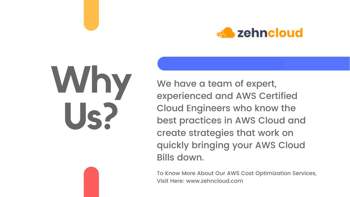 Zehncloud's tweet image. Why to take AWS Cost Optimization Services from Us? 

To Know More About Our AWS Cost Optimization Services, Click Here: zehncloud.com/aws-cloud-secu…

#awscloudmigration #awscloudsolutions #AWScloudservices #awscloud #zehncloud