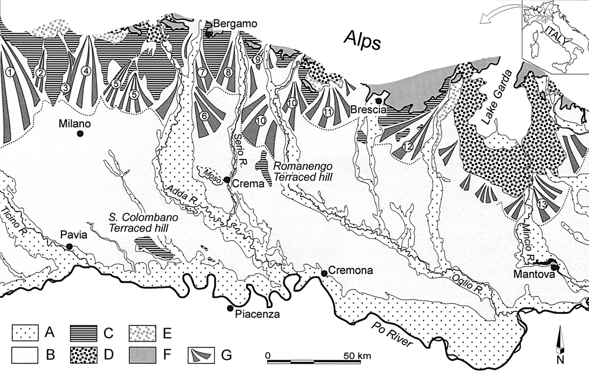 Par contre, le flanc sud semble plus ou moins similaire au flanc français des Pyrénées grâce à la plaine du Pô, vaste bassin collectant les sédiments des Alpes et des  #Apennins. doi: 10.4000/geomorphologie.9794 4/12