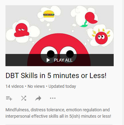 DrShireenRizvi's tweet photo. We now have 14 (!!!!) new #DBT skills videos available on our YouTube page. Check them out and share widely. (Thanks to generous funding from @RutgersU Covid response center.) https://t.co/Ubh3RKWDYa #CBTworks @RutgersGSAPP @DrLinehan @ABCTNOW @SSCP_Tweets @SCPdiv12 https://t.co/6hiuVR0yiU