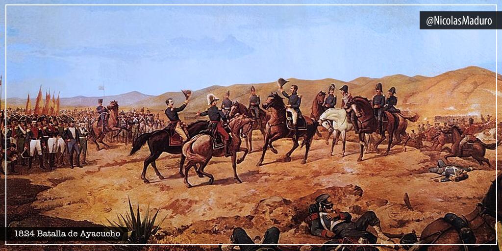 Celebramos la gloria de los hombres y mujeres que rompieron para siempre las cadenas de opresión del imperio español en América del Sur. En Ayacucho quedó sembrada la hermandad y el amor por la libertad de nuestros pueblos. ¡196 años de historia! ¡Viva Sucre!