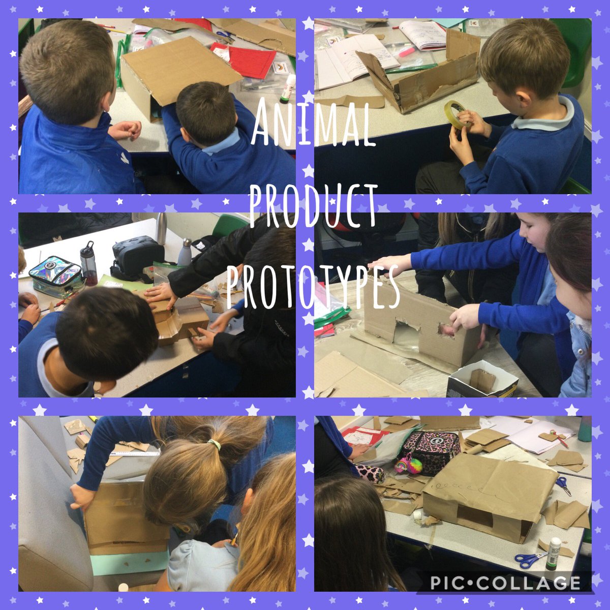 This afternoon Dosbarth Broga have been making prototypes of their animal products as part of our topic ‘Why are all living things important?’