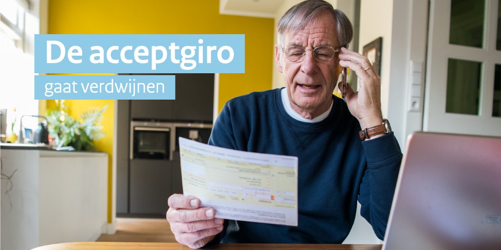 Belastingdienst's tweet photo. De acceptgiro gaat verdwijnen. Geleidelijk. Je krijgt dan bij sommige aanslagen geen acceptgiro meer. Er zit informatie bij over hoe je kunt betalen. Voor andere zaken krijg je voorlopig nog wel een acceptgiro meegestuurd. Meer weten? Zie: https://t.co/dIKw71VPac https://t.co/FFpTidFxgS