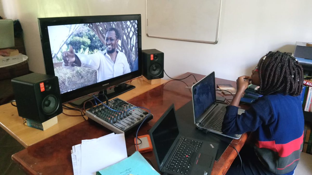 FilmMedicine's tweet photo. Work flow.
Director @simiyubarasa with one of his protégés from the @kenyafilmschool already at work piecing the #MedicineManFilm together.

#PremiereLoading

@Furet_Films #Seedproductions @SpearheadEnt @MyMoviesAfrica1   @SanaaPost https://t.co/LLlaUXCldX