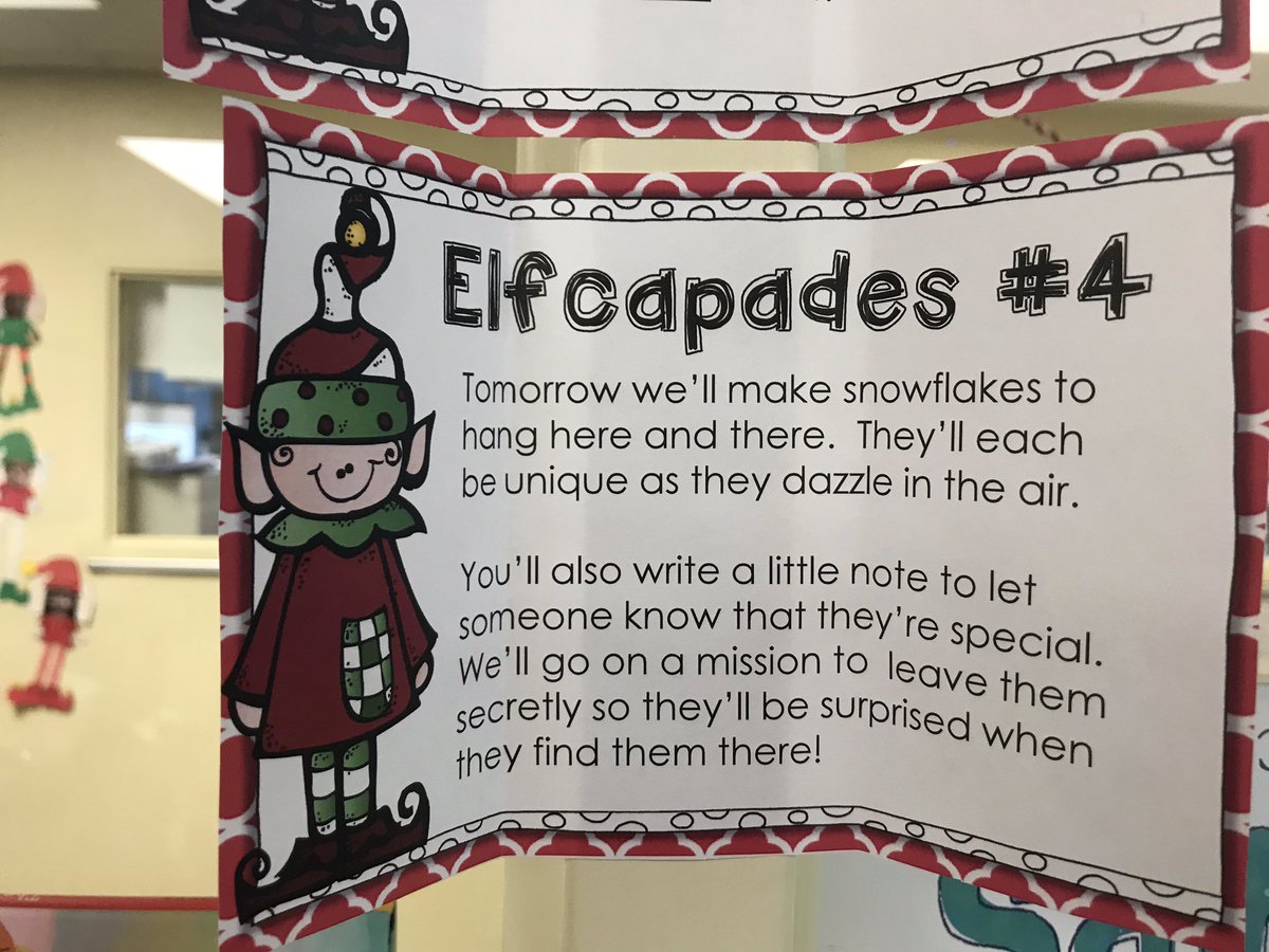 MissJacksonDWE's tweet photo. What had Rudder gotten into now? #secondhrade #happyelfing #holidayelf #DWEeagles https://t.co/h6UeCvKEIx
