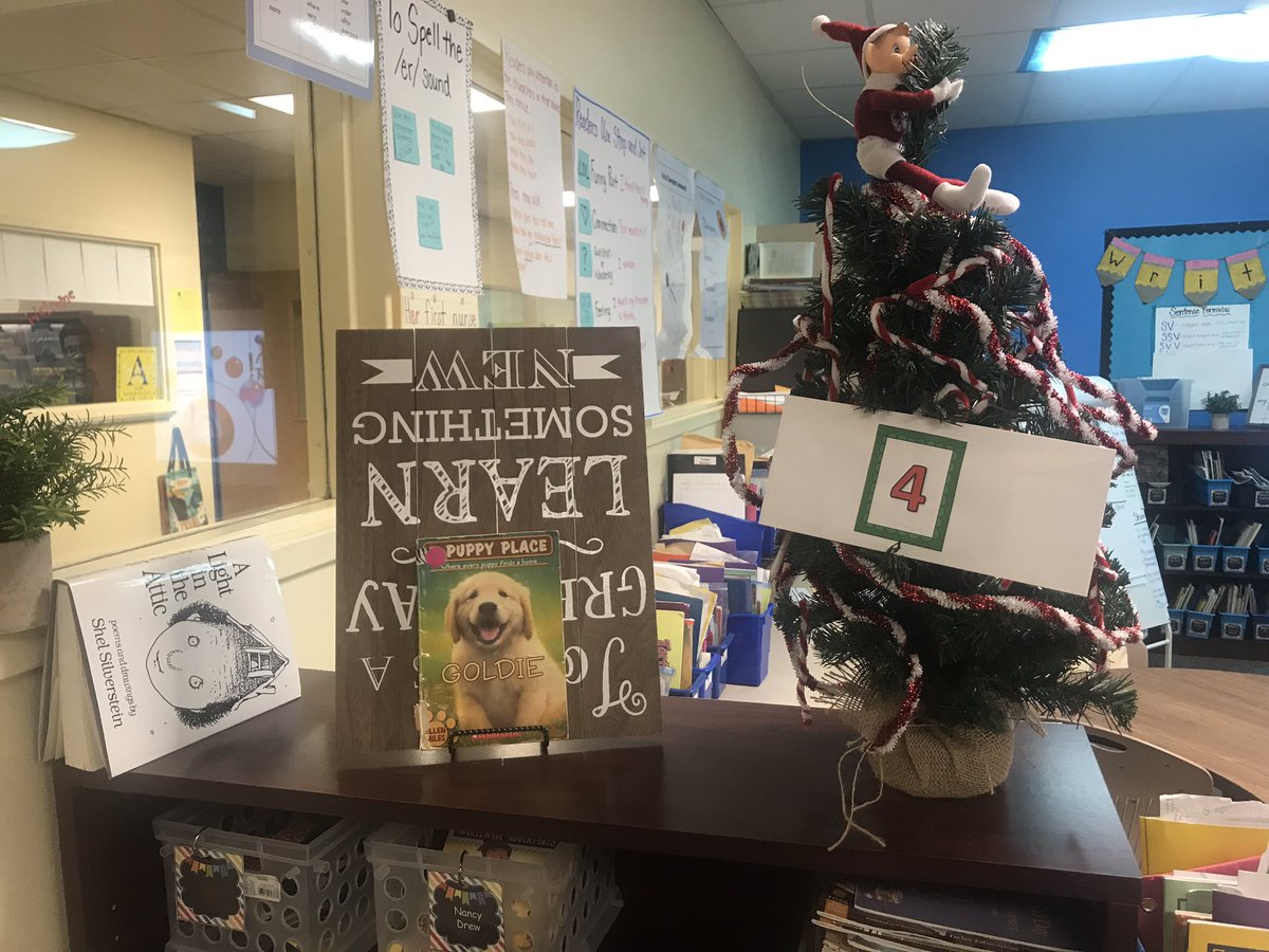 MissJacksonDWE's tweet photo. What had Rudder gotten into now? #secondhrade #happyelfing #holidayelf #DWEeagles https://t.co/h6UeCvKEIx