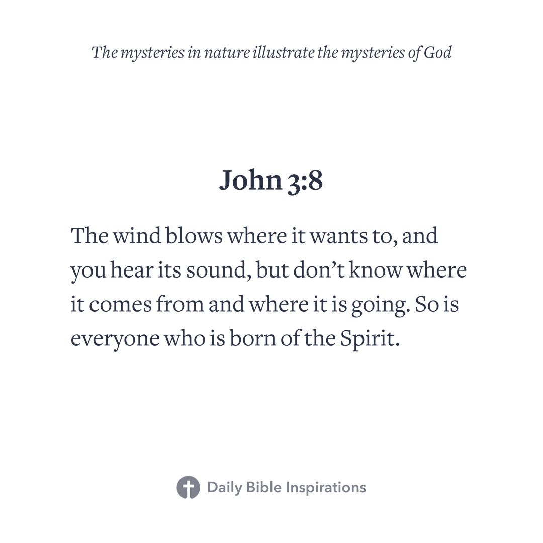 What the #Bible says about #Nature – John 3:8