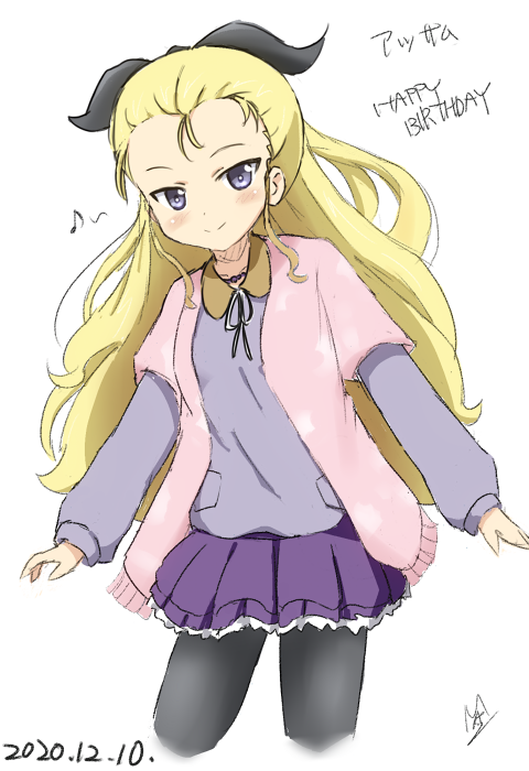 ガルパン「アッサムお誕生日おめでとう?

#アッサム生誕祭2020
#アッサム生誕祭
#ガ」|MA-2㌠のイラスト