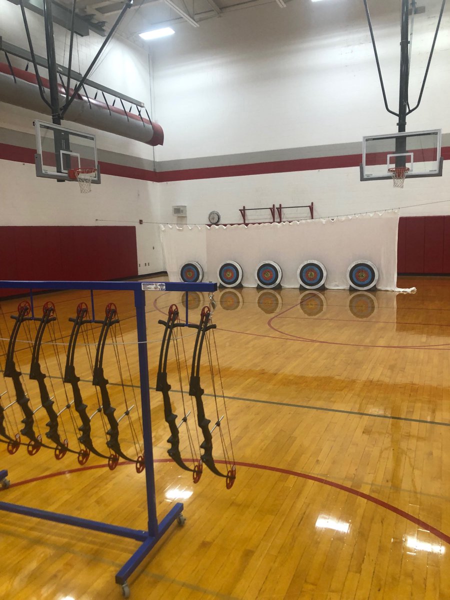 Phys Ed archery.....always an experience.🤦‍♂️
