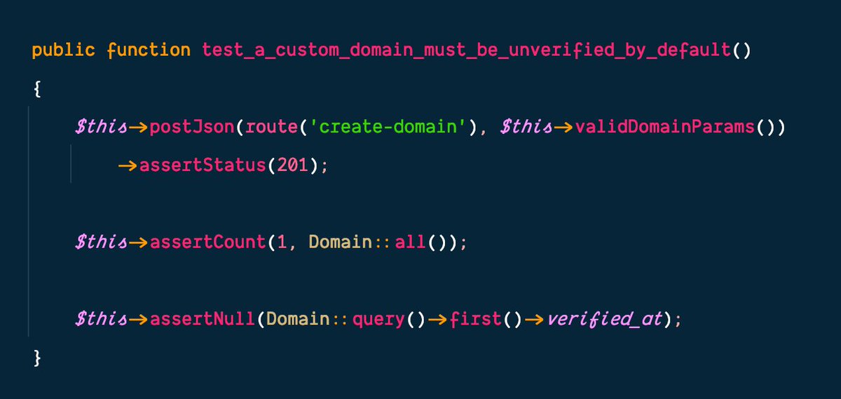  Day 68: Custom Domain Continued DevelopmentI continued to work on this task during my lunch. Lots of new little challenges regarding verification to solve. Started with tests as usual. Lots more tests and development to go.