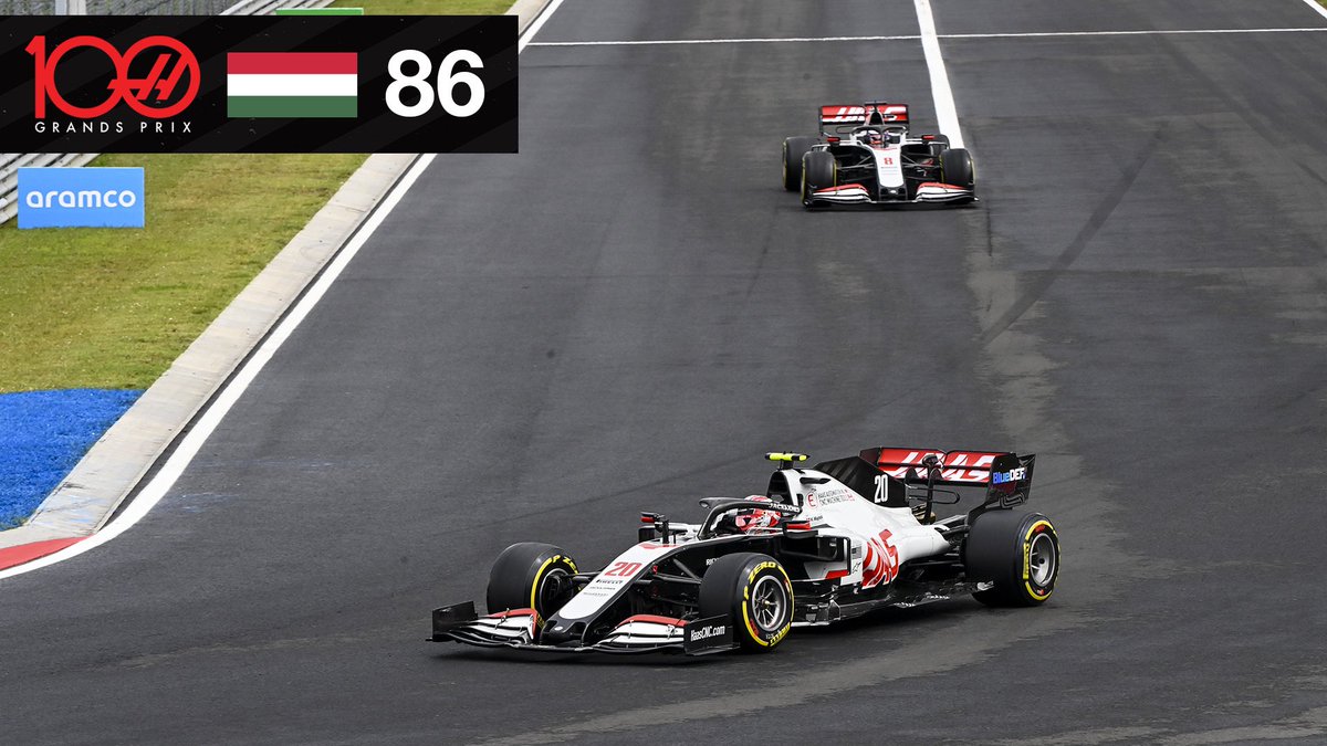 A bold tire call on the formation lap gets us into the points in Hungary  #HaasF1  #Haas100