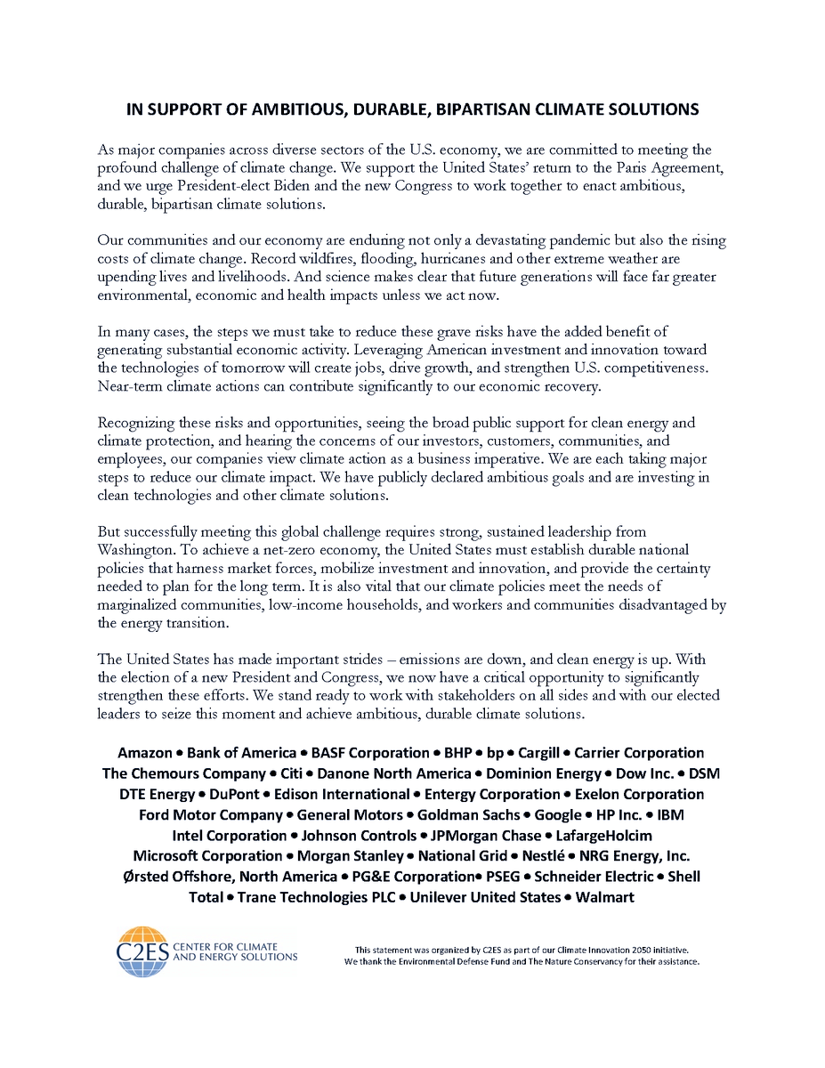 JimFitterling's tweet photo. To protect our climate — and our planet — we need to act.
 
That’s why @DowNewsroom joined 42 other leading companies and @C2ES_org to call for bipartisan climate policy. https://t.co/fu8EJBiAOb #Biz4ClimatePolicy https://t.co/ER3sodDHOd