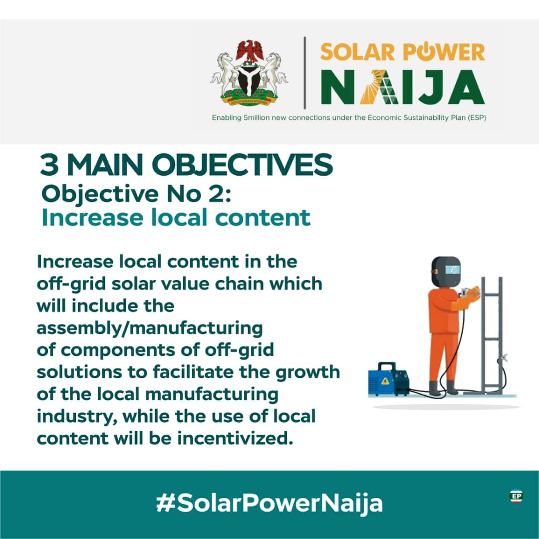 The Rural Electrification Agency have been mandated by the  @NigeriaGov to help in activating an economic sustainability plan (ESP) programme designed to impact the lives of Nigerians, post-COVID. Anticipate 01.12.2020.  #ESPinAction.  #SolarPowerNaija