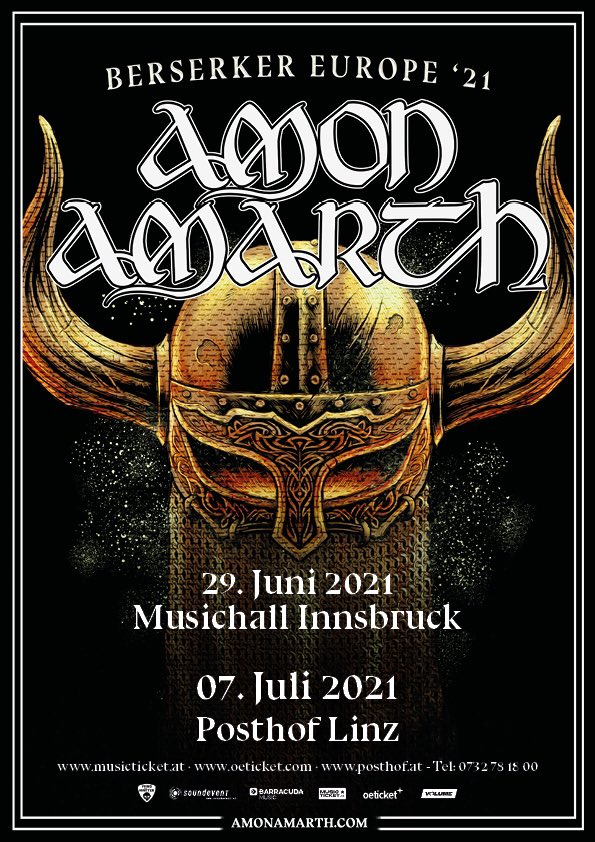 AmonAmarthBand's tweet photo. Berserkers of Austria! We have not one but two special headlining raids for you next year, for tickets and info visit: https://t.co/aee7Wi2r6I | See you on the battlefield! ⚔️🛡 https://t.co/1ABHMhZfP7
