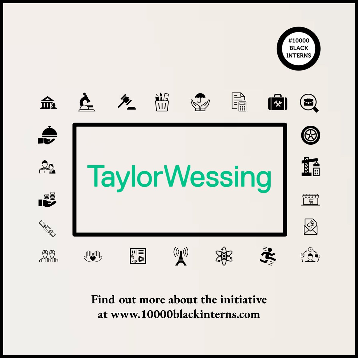 TaylorWessingUK's tweet photo. We're adding our support for better representation of Black talent through signing up to the 10,000 Black Interns programme. #10000BlackInterns is an initiative to help transform the horizons and prospects of young Black students in the United Kingdom: https://t.co/Or2i6Wdmop https://t.co/S91WKMPnnp