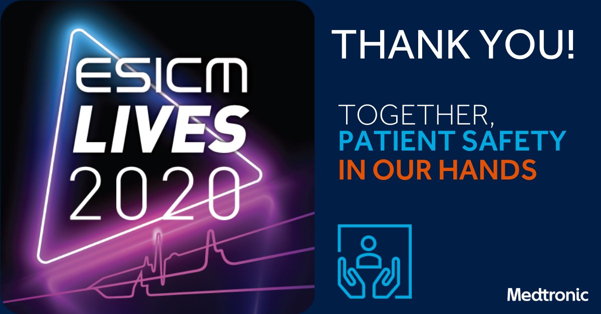 MDT_RMS_EMEA's tweet photo. #LIVESDIGITAL has come to an end. Thank you for visiting us, attending our #patientsafetytalks symposium &amp; sharing your insights on how to keep your patients safe on #ICU. We wish you a lot of strength &amp; resilience. We are there to support you. Together, #patientsafetyinourhands! https://t.co/ue6H7khOwJ