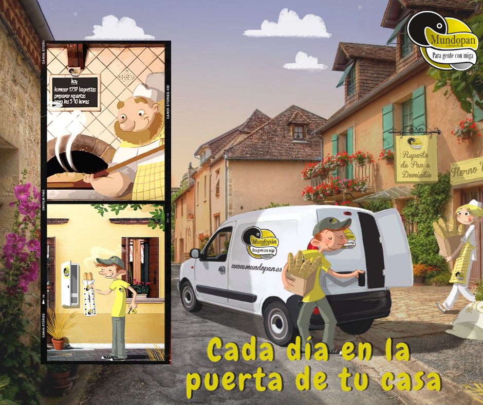Panadomicilio's tweet photo. Despreocúpate de salir a comprar el pan con este frío y las lluvias. En Mundopan dejamos el pan cada día en la puerta de tu casa para que no tengas que preocuparte. Contacta con tu delegación Mundopan más cercana e infórmate de como puedes contratarlo. https://t.co/k5W57YsueG