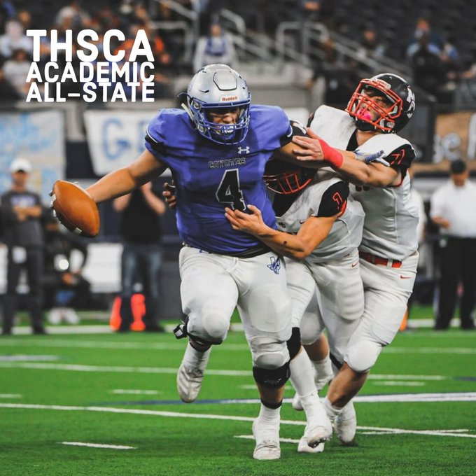CHighFB's tweet photo. CONGRATULATIONS TO OUR @THSCAcoaches ACADEMIC ALL-STATE FOOTBALL PLAYERS! 
@jsattler21 - 1st TEAM 
@josephmcguire24 - 2nd TEAM
@jcgarza_ -  HONORABLE MENTION

#RangerPride #LetsRide #AcademicAllState #ScholarBallers https://t.co/lec5tzjwgR