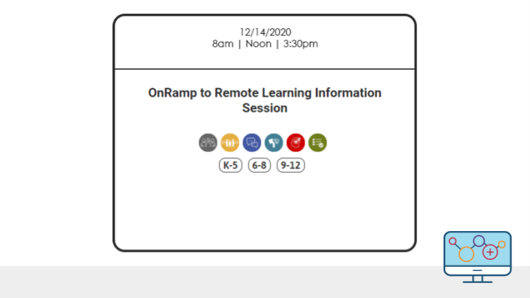 Principals: Looking for ways to support your teachers in remote teaching and learning? Spend 25 minutes with us on Dec 14th. We have some resources for you. Three convenient time slots: 8:00am, Noon, or 3:30pm #OnRampPD @AlleghenyIU3 

onrampremotelearning.net/all-courses/