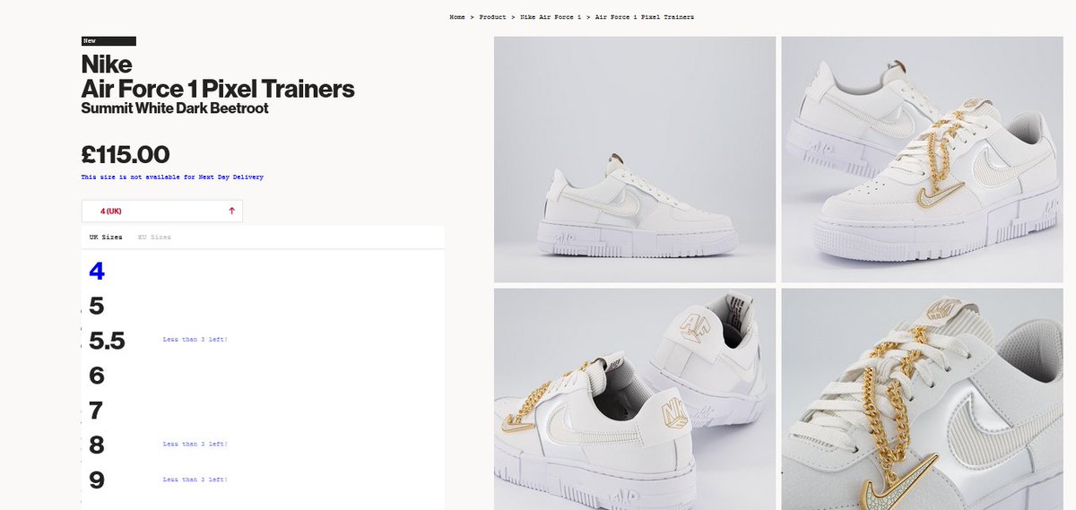 AD : More stock added on Offspring
Women's Nike Air Force 1 Pixel Jewel 'Summit White/Dark Beetroot'
=>bit.ly/37BP9VJ

Thx to <a href="/minhiooo1/">notyours</a>