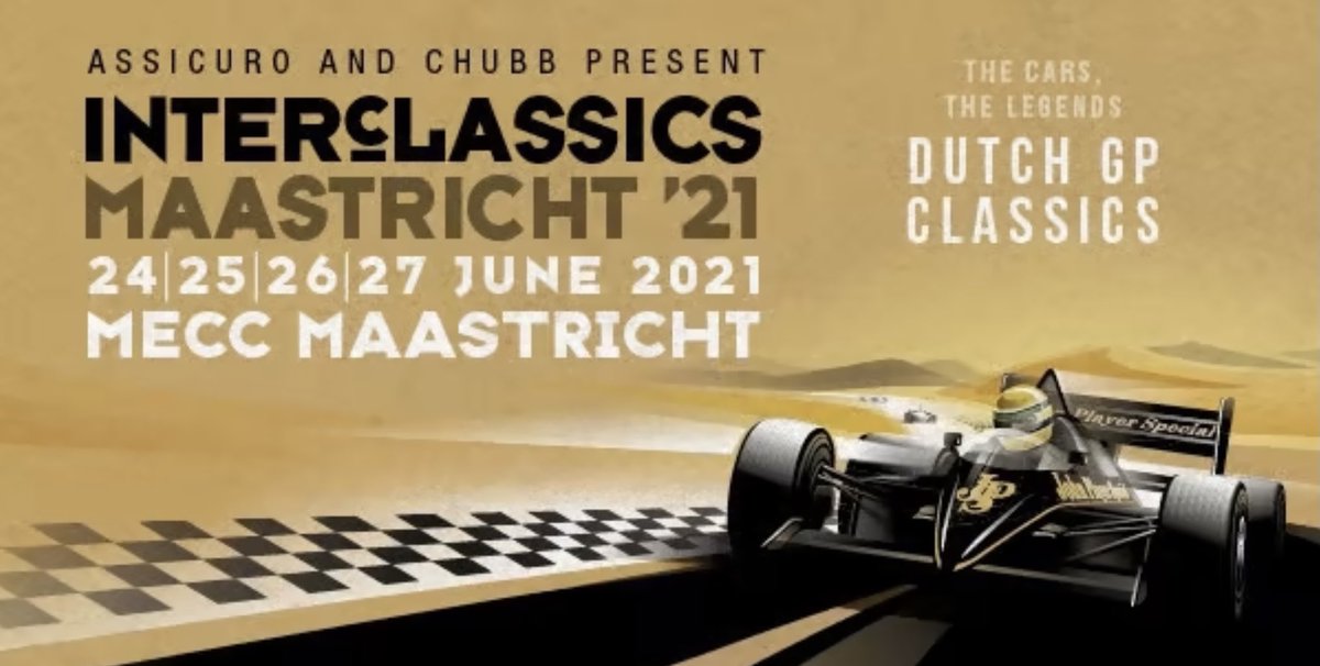 BFOVFBVA's tweet photo. L'Interclassics Maastricht a été reporté du 24 au 27 juin 2021.

De Interclassics Maastricht is uitgesteld naar 24-27 Juni 2021. https://t.co/7wnn1H9dt0