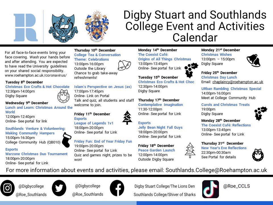 DigbyCollege's tweet image. You’re welcome to join us at our college events this December.          ⁦@UoRClassics⁩ ⁦@UORHumanities⁩ ⁦@UoR_SSciences⁩ ⁦@UR_ECW⁩ ⁦@URGradSchool⁩ ⁦@ur_lawsociety⁩