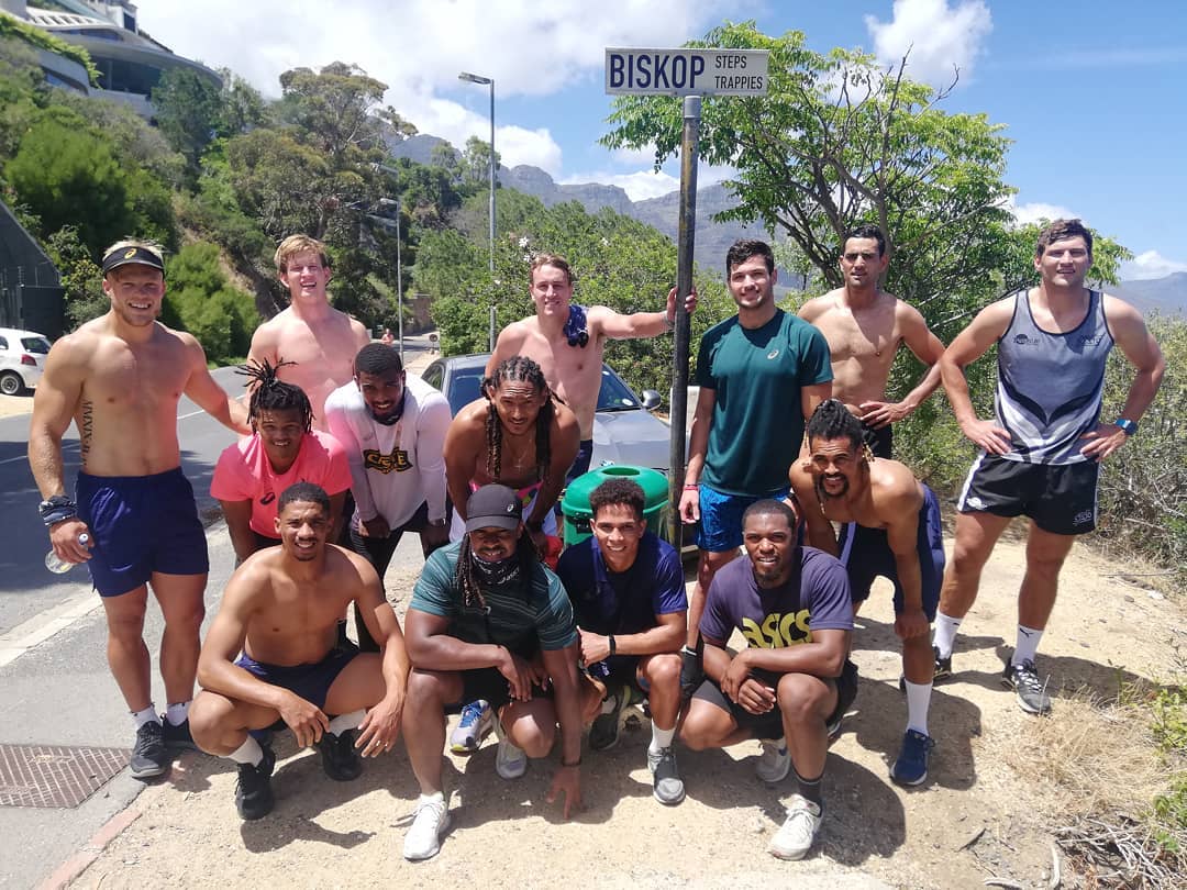 How does #BlitzBokke trainer <a href="/Ghaf_Luckan/">Ghafoer Luckan</a> keep players motivated to arrive for training for so long with no immediate @WorldRugby7s to look forward to? 
Here, mixing up training routines comes into play.
Have a look at what he had lined up for the Boys:

blitzbokke.com/2020/12/09/bli…