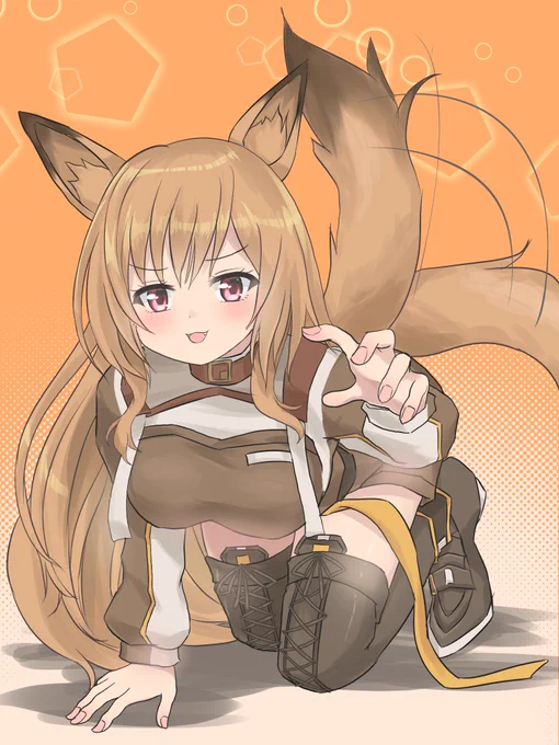 #アークナイツ
ケオベ
「ドクター!おいらとあそぼ!」
「えへへ…えものめ～♪うごくな～!」 