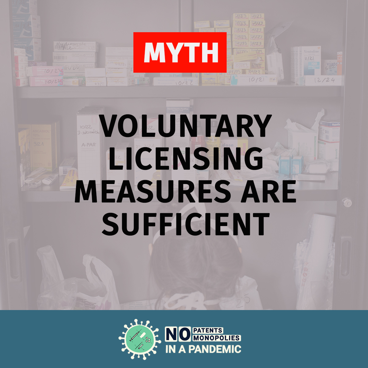 Myth vs Reality On the realities of relying on voluntary measures. We can’t rely on the goodwill of pharma in a pandemic.  #COVID19   https://bit.ly/370l6bn&nbsp;  #NoCovidMonopolies   #TripsWaiver