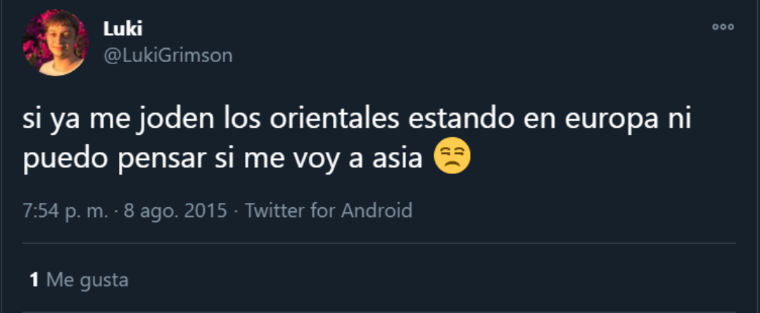 GordoMonstruo__'s tweet photo. Renuncia #LukiGrimsonRacista es una verdadera vergüenza que tengamos gente trabajando en el estado, inculcando los valores de la XENOFOBIA a nuestra sociedad.

Estoy asqueado. https://t.co/3eMH9uxAA1