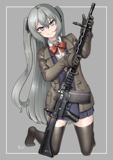 銃と女の子のtwitterイラスト検索結果