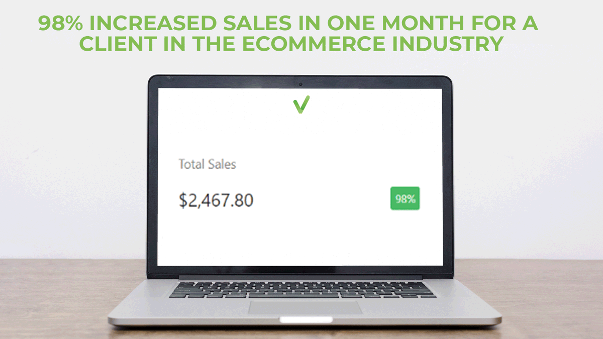 📈 Our team managed to influence 98% increased sales in one month for a client in the eCommerce industry.

👉 We will use our expertise and help you level up your sales - all you have to do is to contact us!

#vrootok #digitalmarketingagency