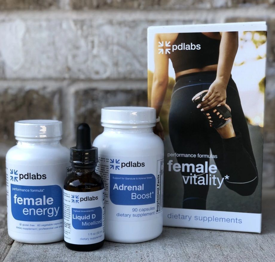 PDLabsRX's tweet photo. Female Vitality is a kit of three essential supplements to help the female body function at its best. Alpha Boost, Vitamin D3 and Adrenal Boost.
----
Learn more: 👉 https://t.co/8EQh4LPkhv 
.
#raysolano #pdlabs #raythepharmacist #Health #healthychoicesxm #WomensHealth https://t.co/mtEONWjgKf
