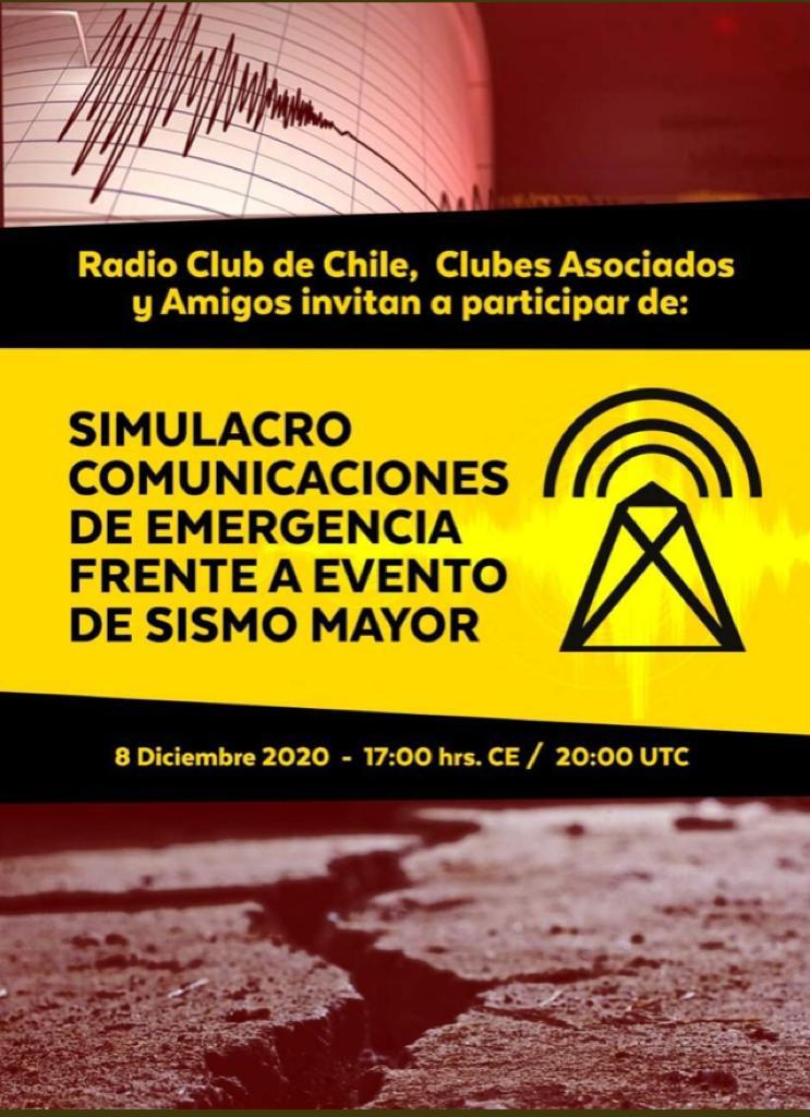 El día de ayer en dependencias de la Oficina Nacional de Emergencias ONEMI Los Lagos participamos del  Simulacro Nacional de Comunicaciones de Emergencia organizado por el Radio Club de Chile <a href="/RCDECHILE/">Radio Club de Chile</a>