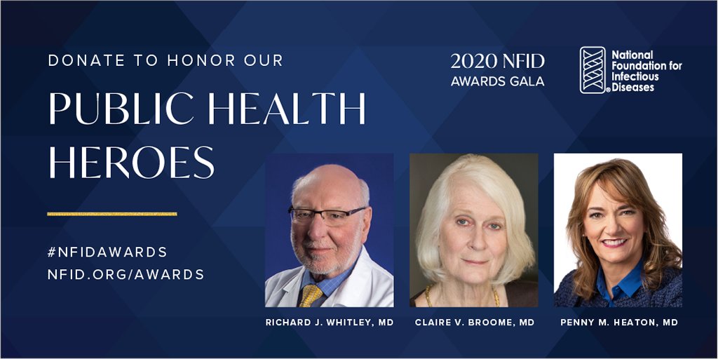 NFIDVaccines's tweet photo. Introducing the #PublicHealth heroes that NFID will be honoring at the 2020 #NFIDAwards Gala on 12/14 at 6PM ET ... Learn more and RSVP at: https://t.co/z3ZUAMUxS2 https://t.co/Ft1Ow1Ff02