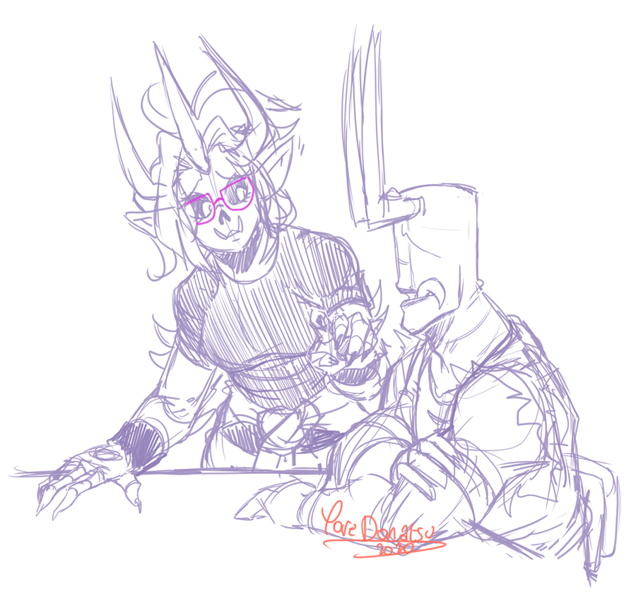 Yore_Donatsu's tweet photo. “Do you ever... have doubts about your existence? I mean... Humm... No forget it... I say bullshit ”

#BrütalLegend #Doviculus #SwapDoviculus #Demonsona #fanart #DoubleFine #OC #AU #SwapAU https://t.co/ikgeOPnro0