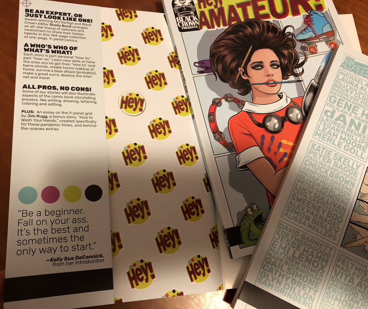 📢TODAY: Out in Softcover! So many people to thank (see back cover in non-repro blue) &amp; <a href="/chris_ryall/">Chris Ryall</a> for publishing the <a href="/blackcrownhq/">black crown</a> quarterly which lauched the concept but most of all thanks to the @kickstarter backers who made the hardcover possible! Viva comics! 🔥⭐️😚🎉
