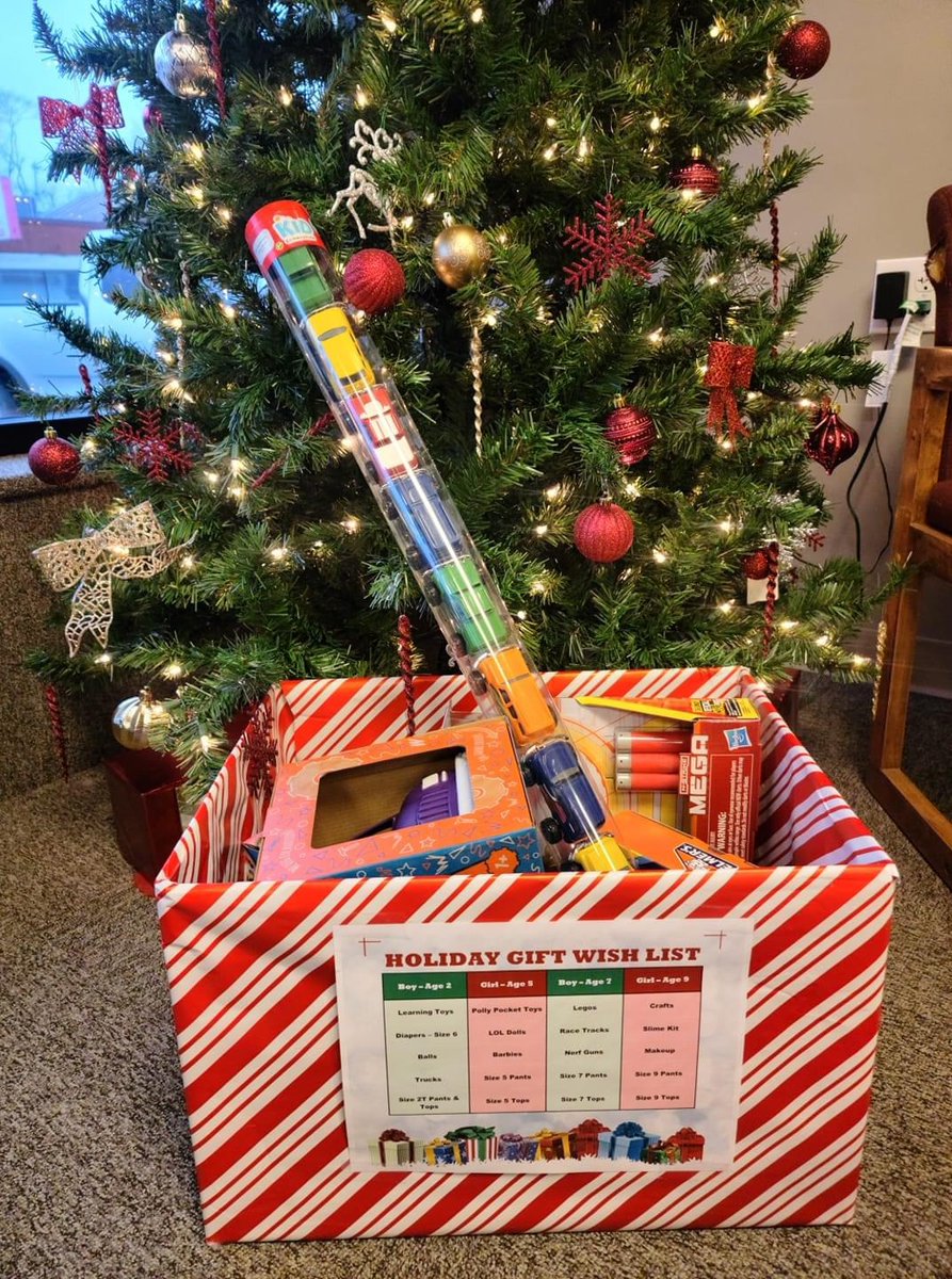Thank you to everyone that has donated so far! We feel so blessed to be able to give back and help make another family's Christmas so special 🎀 There are still a few days left if you would like to contribute! Please bring all donations in by Friday, December 11.