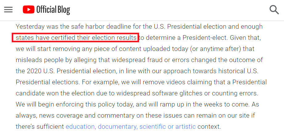 Youtube just banned videos challenging election results. I'm rabidly pro-free speech, but conflicted on this. Same as when a college invited an ex-terrorist to speak. Both could disinform, radicalize & undermine democracy. But like the death penalty, authority isn't always right.