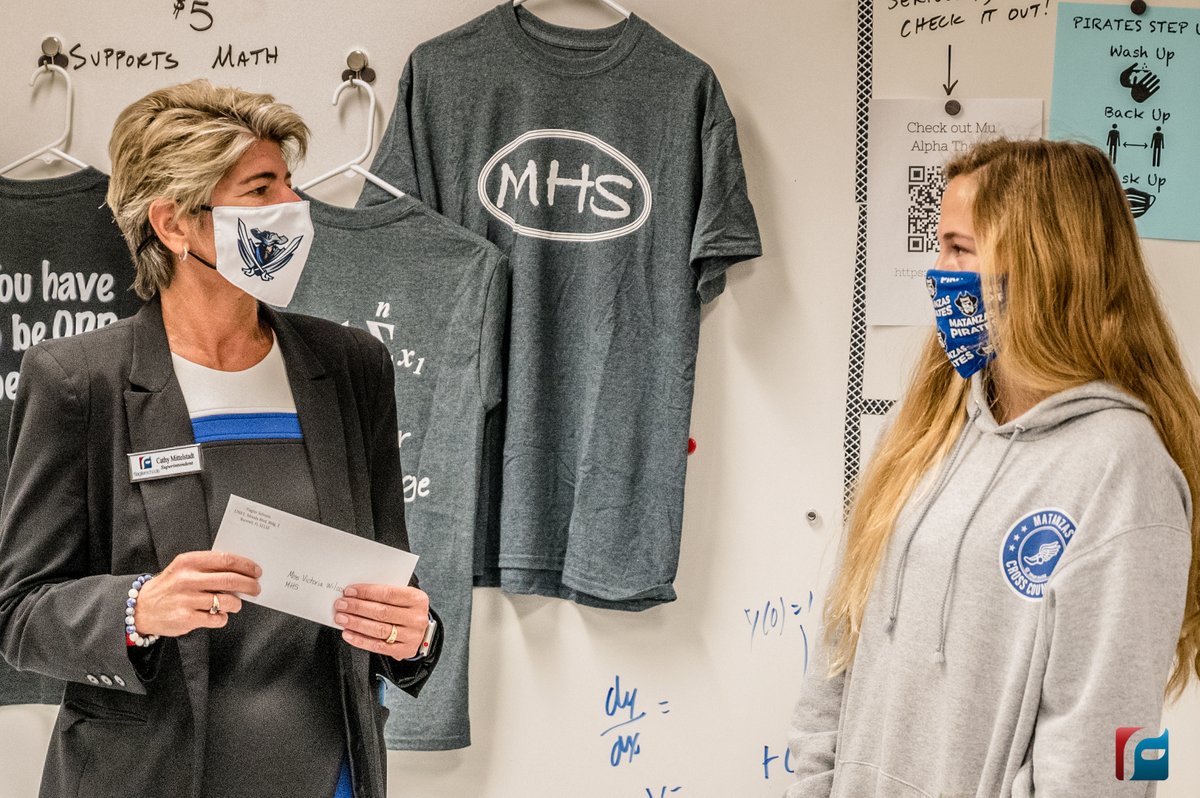 Took time this morning to announce our Sunshine State Scholars. Victoria Wilcox from @MHSPirateNation and Paul Grau, Jr. from <a href="/FPCHS/">Flagler Palm Coast High School</a>. Paul is our district representative and Victoria is our alternate. They are our two top STEM students!