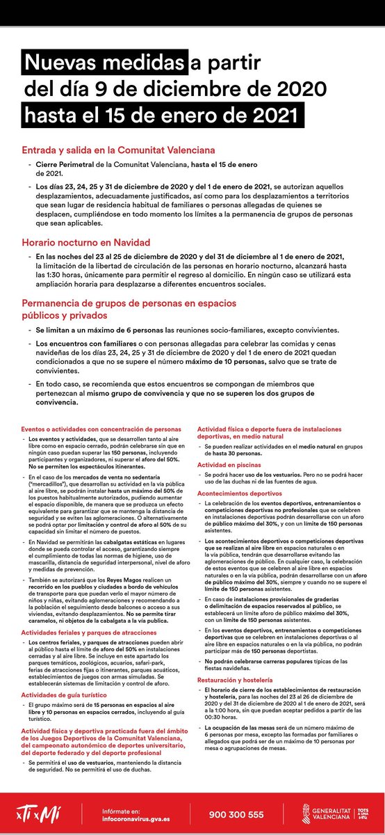 PoliciaLocalAsp's tweet photo. 🔊Sanidad establece nuevas medidas COVID-19:
✅Restauración y hostelería
✅Acontecimientos navideños
✅Concentración de personas
✅Ferias
✅Parques y jardines
✅Deporte no profesional
✅Mercados de venda no sedentaria

👉🏼 Más detalles 👇             
📍https://t.co/pEjLrw0ZUT https://t.co/2zJFG4TPTp