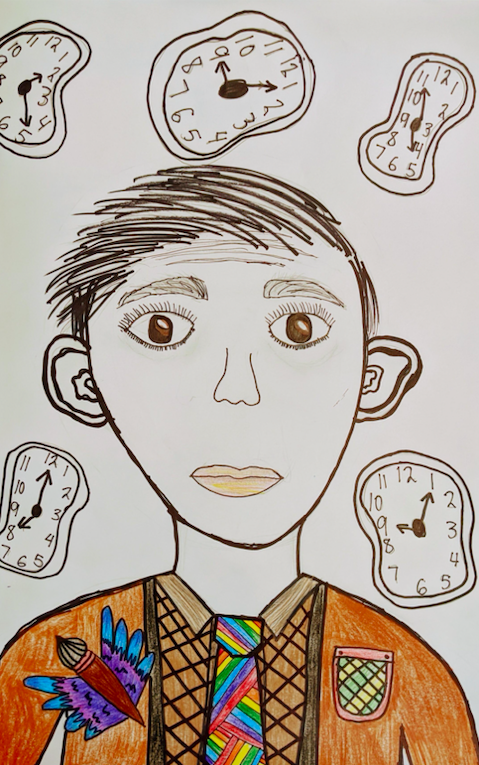 voyage_into_art's tweet photo. 4th and 5th grade students are creating some fun #surreal portraits of himself, #SalvadorDali Don't worry we didn't forget THE mustache. #workinprogress #ilovevickery #LISDVISUALARTS #arthistory #teachthemyoung https://t.co/KM4A8zzJs3